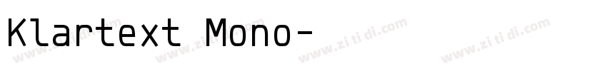 Klartext Mono字体转换
